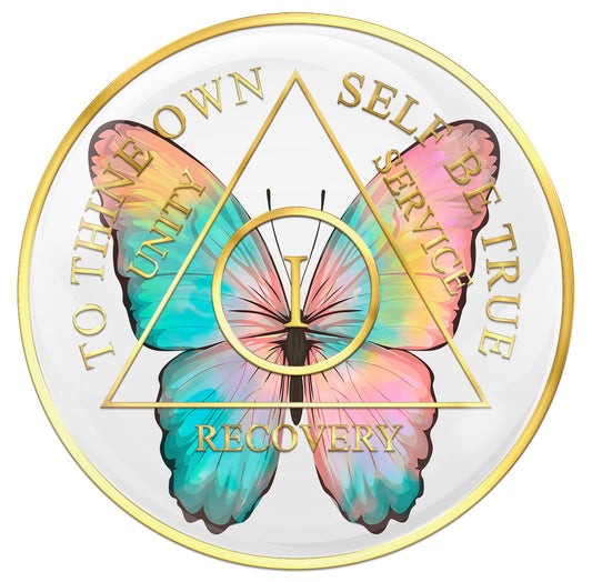 Butterfly Medallion with Years 1 - 40, 45 & 50