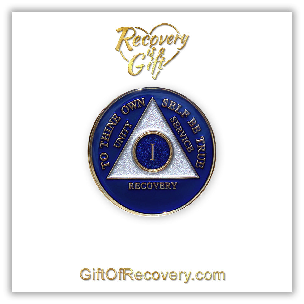 AA Recovery Medallion - Big Book Blue