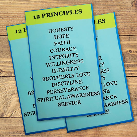 12 Principles Wallet Card