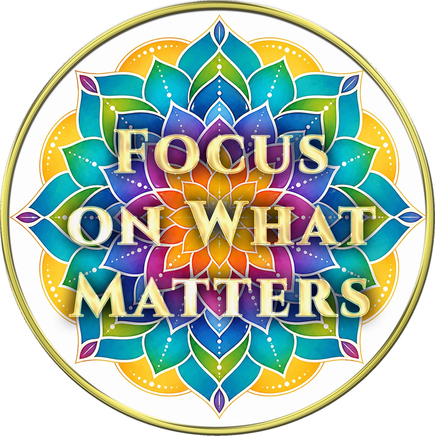 "Inner Stillness | I Choose What Is Right For Me" Inspirational Medallion