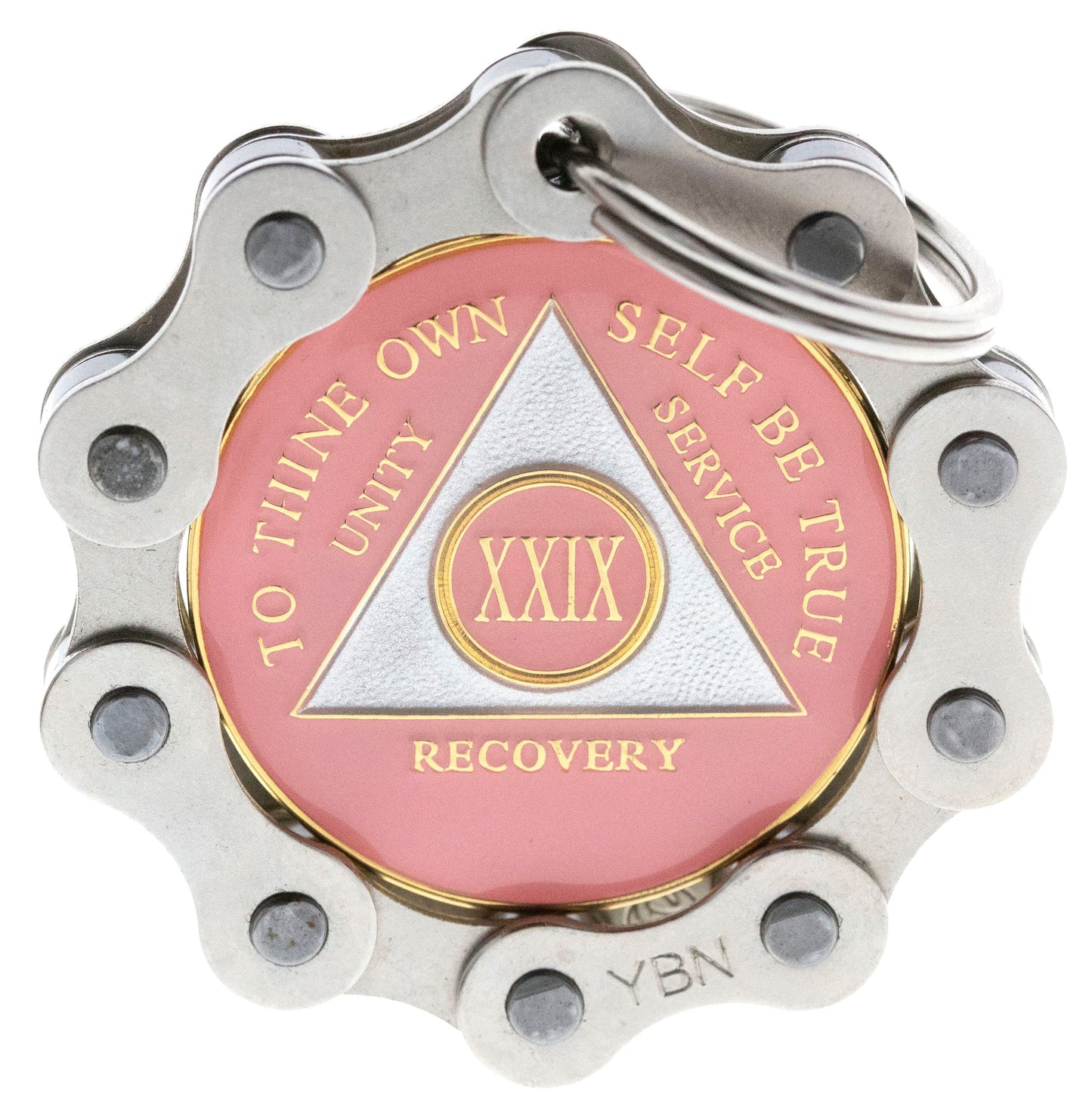 Bike Chain Sobriety Chip Holder