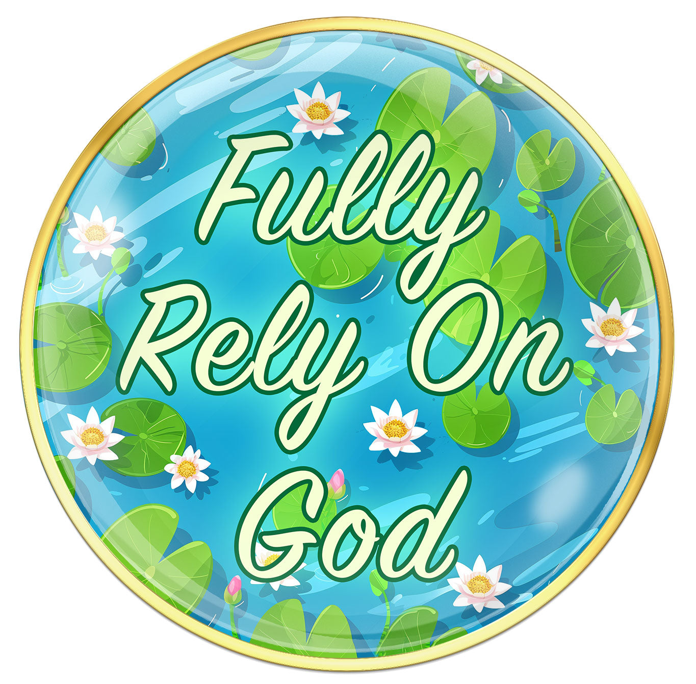 AA Recovery Medallion - FROG (Fully Rely on God)