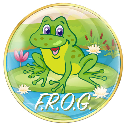 AA Recovery Medallion - FROG (Fully Rely on God)