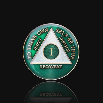 AA Recovery Medallion - Green