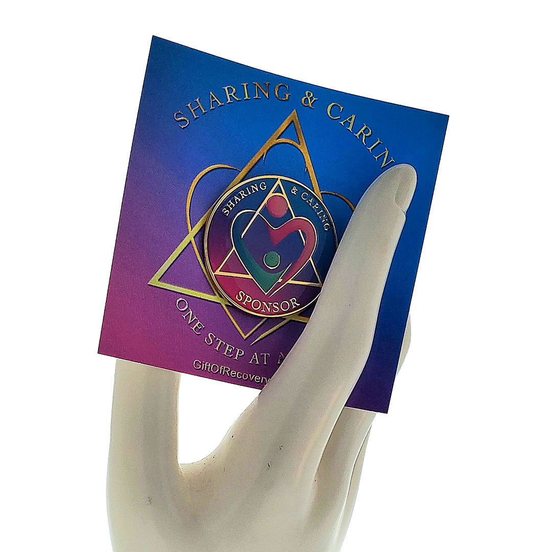 "Sharing and Caring - Sponsor" Recovery Celebration Value Gift Box 3x3