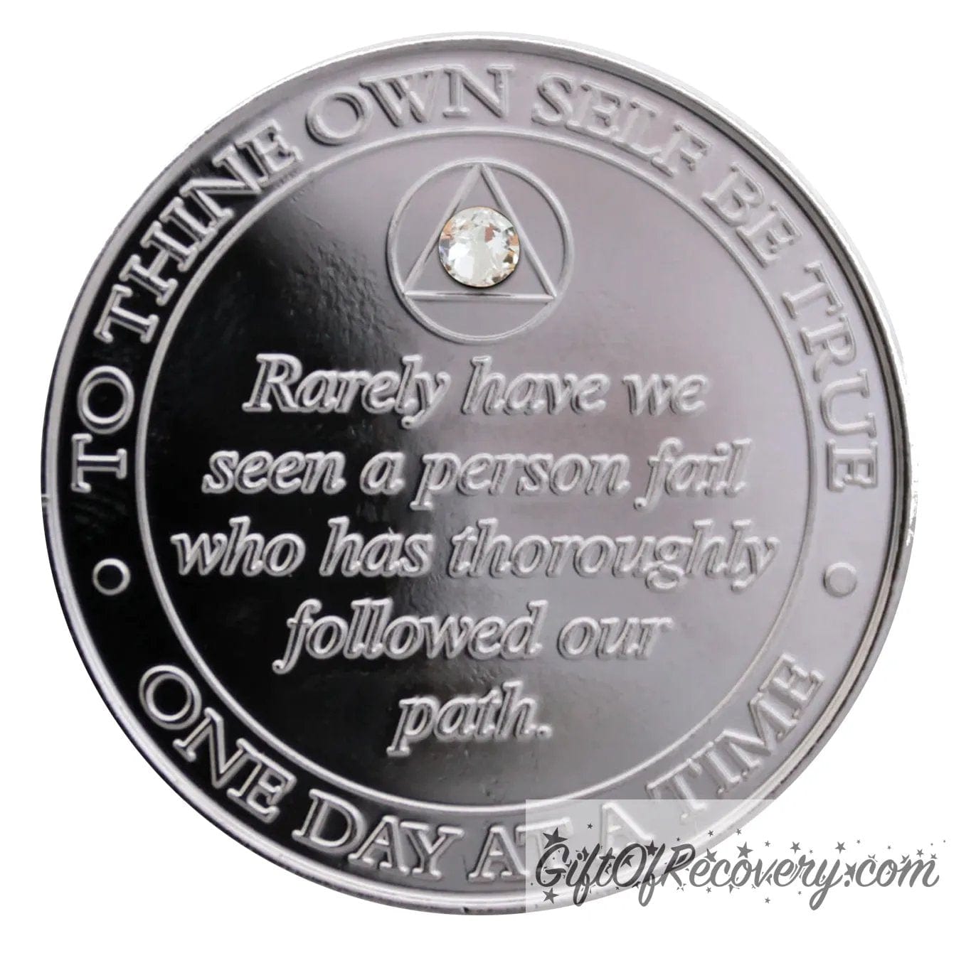 Sobriety Chip AA Girly Girl Bill & Bob Diamond