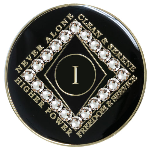 Clean Time Recovery Medallion with Diamond Crystals