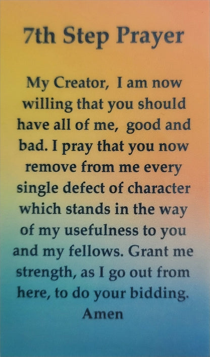 7th Step Prayer  Wallet Card