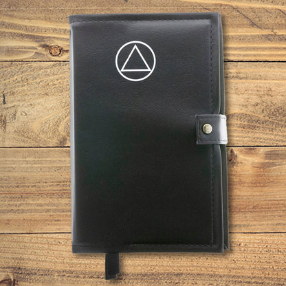 AA Black Double Book Cover With Circle Triangle