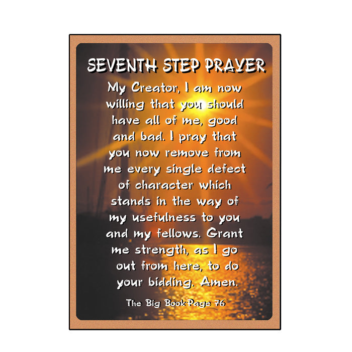 Recovery Step Prayers Greeting Cards