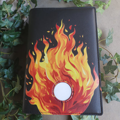 Flame Double Book Cover with Coin Holder for Big Book and 12n12