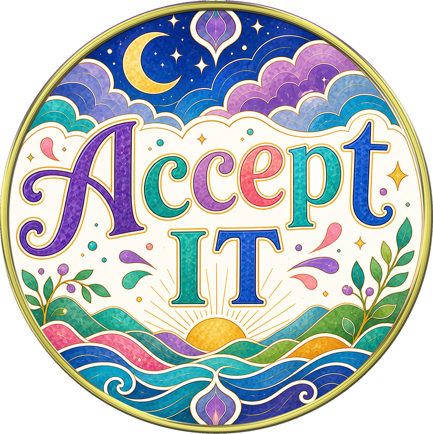 Accept It – "It Is What It Is" Medallion