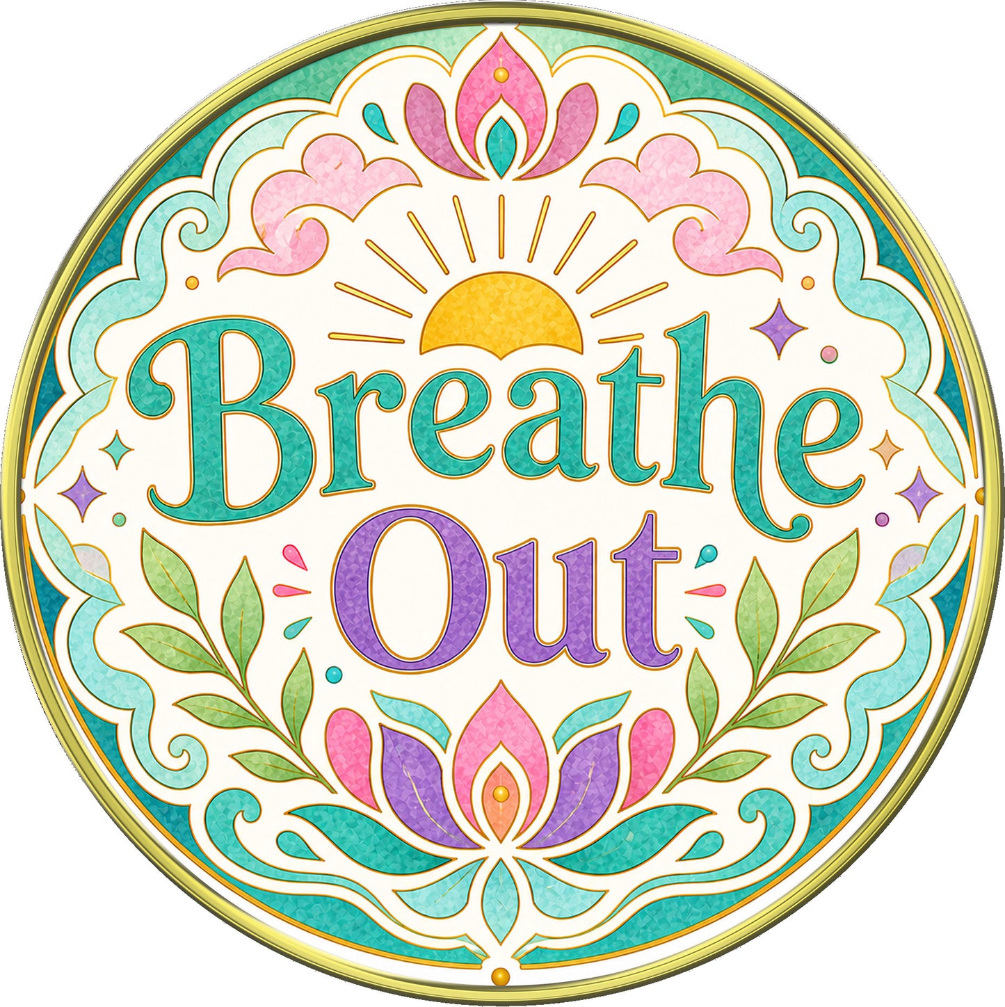 "Breathe In • Breathe Out" Medallion