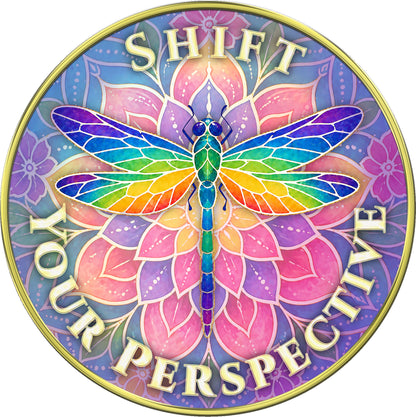 "Pause, Shift Your Perspective" Medallion