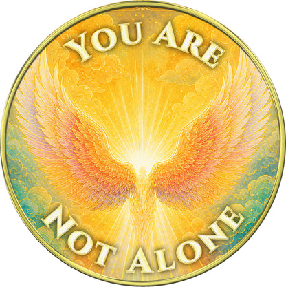 "I Am With You | You Are Not Alone" Inspirational Medallion