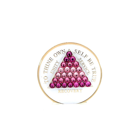 Hey Sis Abbey Fickley Crystalized Sobriety Coin (TT)