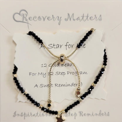 A Star For Me Bracelet By Recovery Matters Black