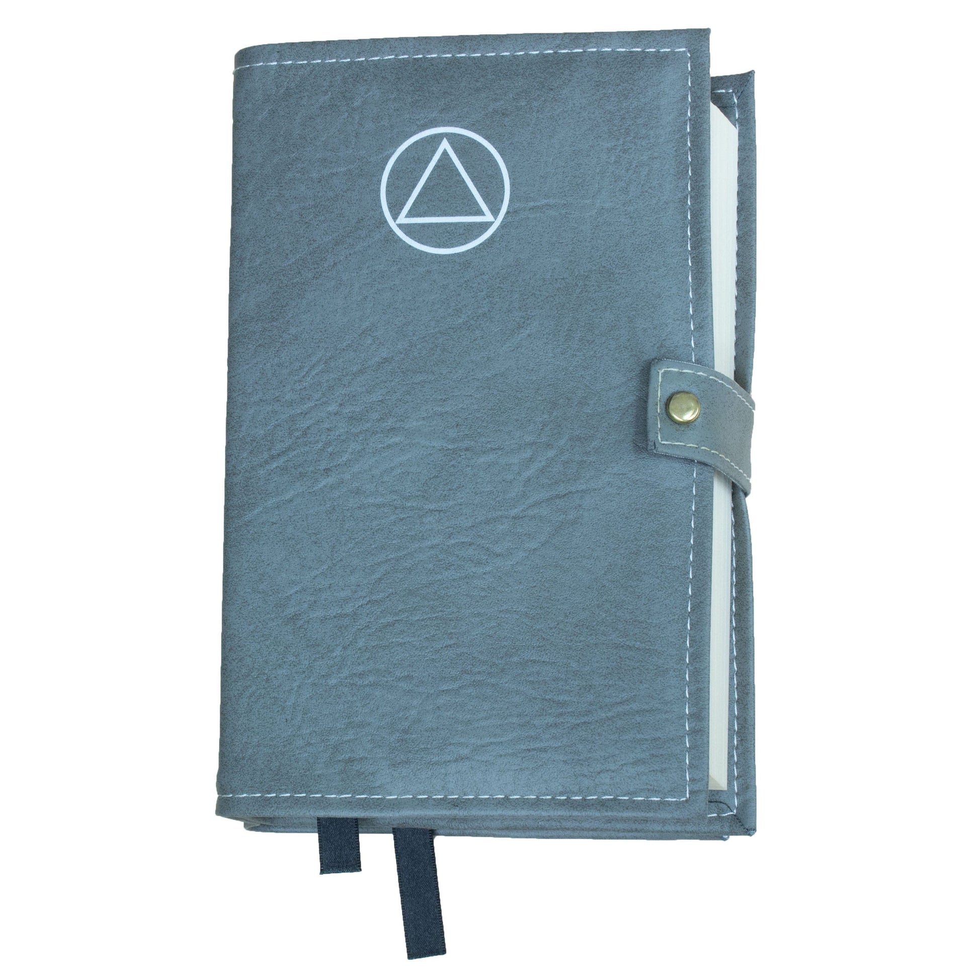 AA Gray Double Book Cover With AA Symbol For Hardcover Books