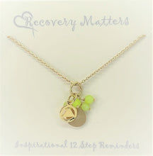 Load image into Gallery viewer, Alcoholics Anonymous Gold-Toned Necklace By Recovery Matters
