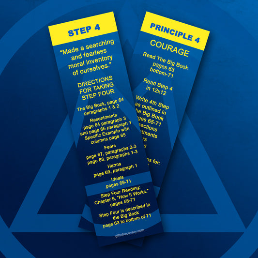 Step 4 & the Principle of Courage Directions Bookmark