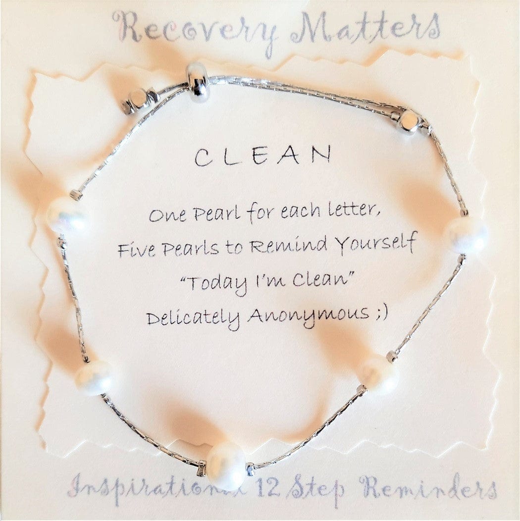 C.L.E.A.N. Bracelet By Recovery Matters Rhodium (Silver)