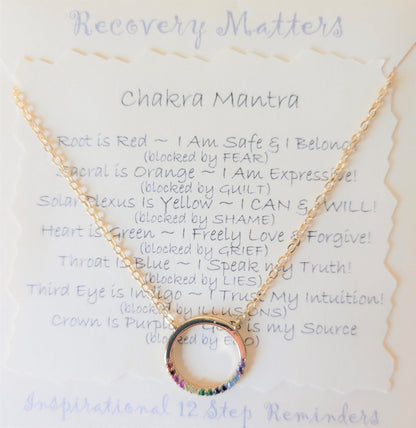Chakra Mantra Necklace By Recovery Matters