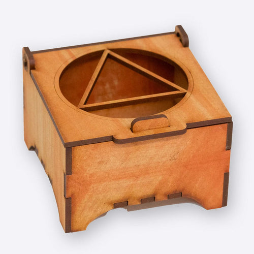 Circle Triangle Wooden Box