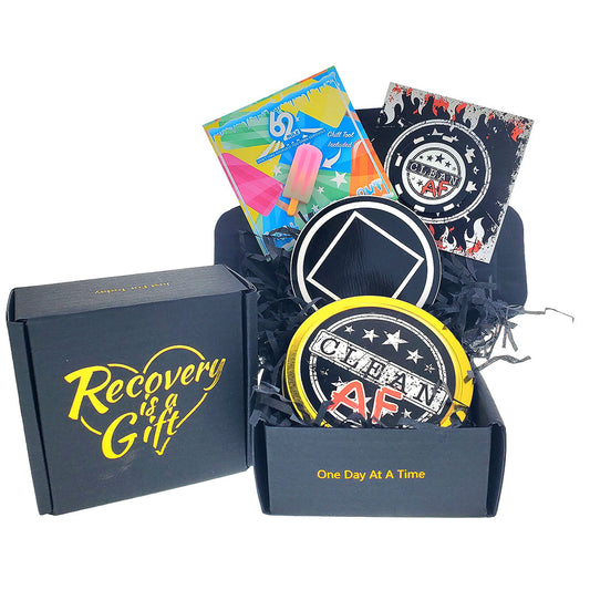 "Clean AF" Recovery Celebration Value Gift Box 3x3