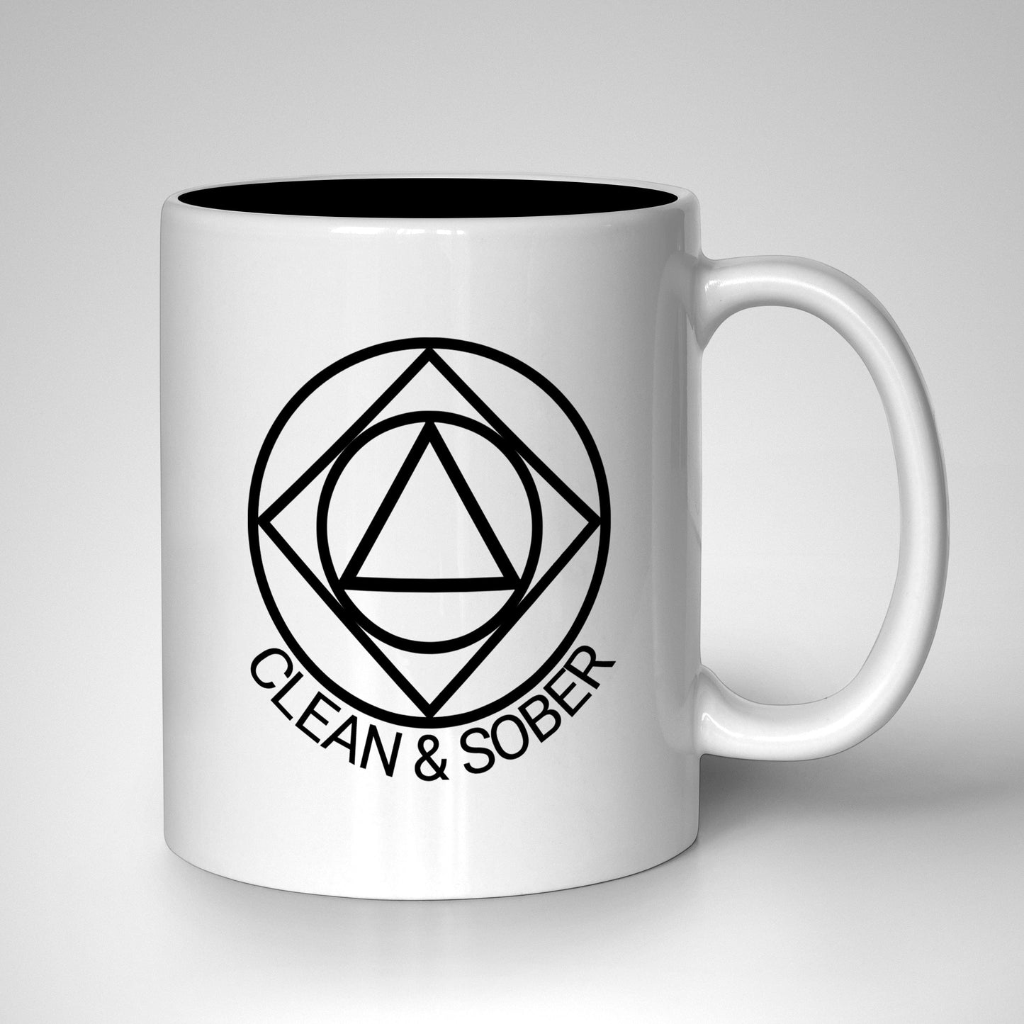 Clean & Sober Dual Symbol Mug