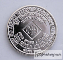 Load image into Gallery viewer, Clean Time Chip Narcotics Anonymous Diamond Shaped Crystal (Diamond)
