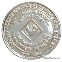 Load image into Gallery viewer, Clean Time Chip Narcotics Anonymous Diamond Shaped Crystal (Diamond)
