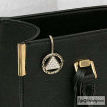 Load image into Gallery viewer, Crystallized Circle Triangle Purse Key Finder Diamond (Crystal)
