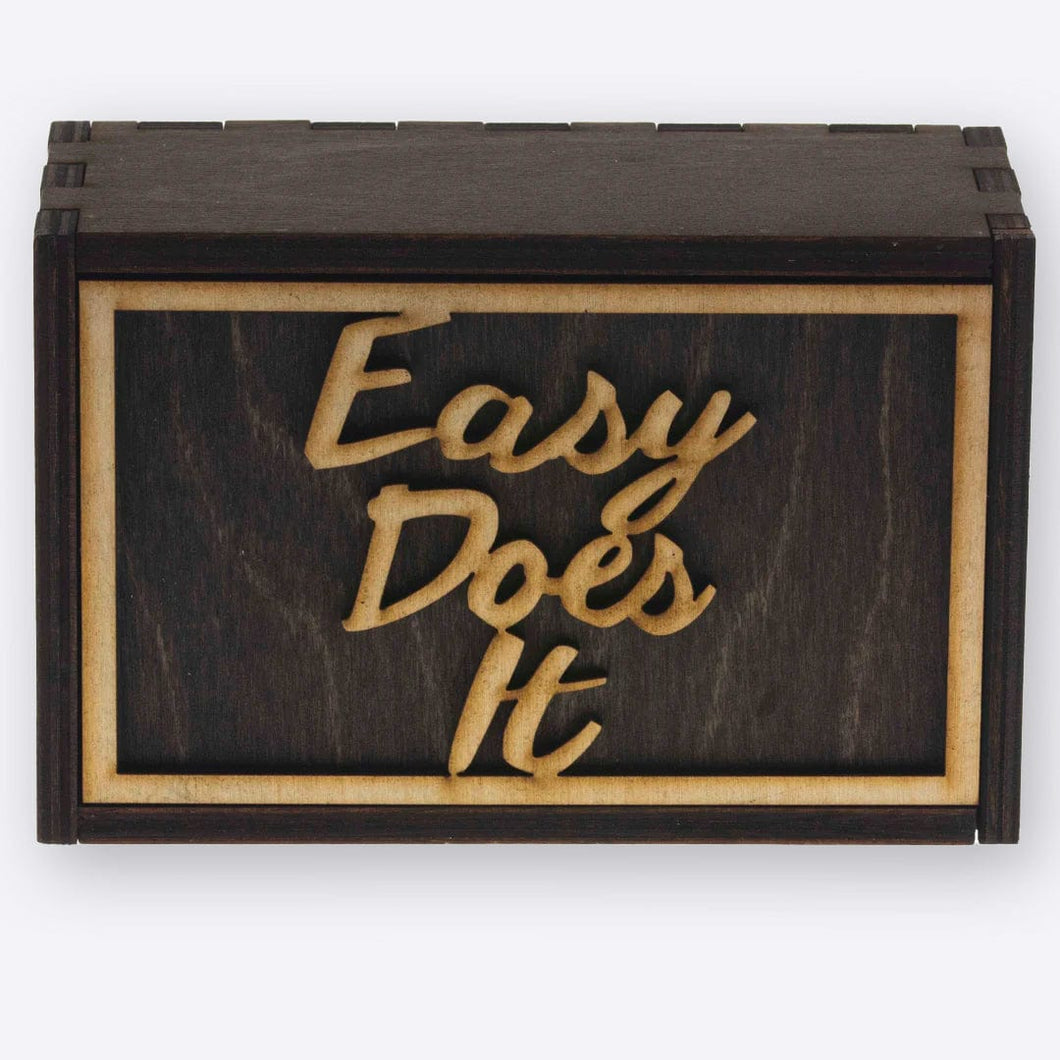 Easy Does It Wooden Slide Box