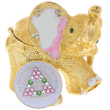 Load image into Gallery viewer, Elephant Bling Box/Sobriety Chip Holder (with Chip)
