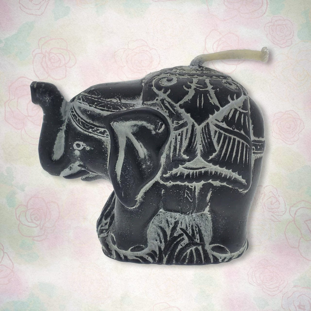 Elephant Candle from Bali Black