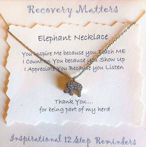 Elephant Necklace By Recovery Matters