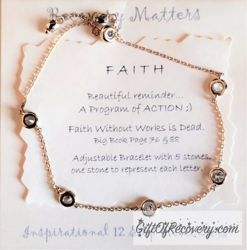 FAITH Bracelet By Recovery Matters Rose Gold