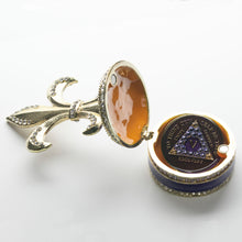 Load image into Gallery viewer, Fleur de Lis Collector Bling Box/Sobriety Chip Holder (with Chip)
