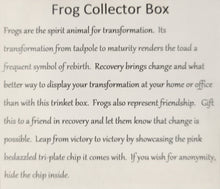 Load image into Gallery viewer, FROG Collector Bling Box/Sobriety Chip Holder (with Chip)
