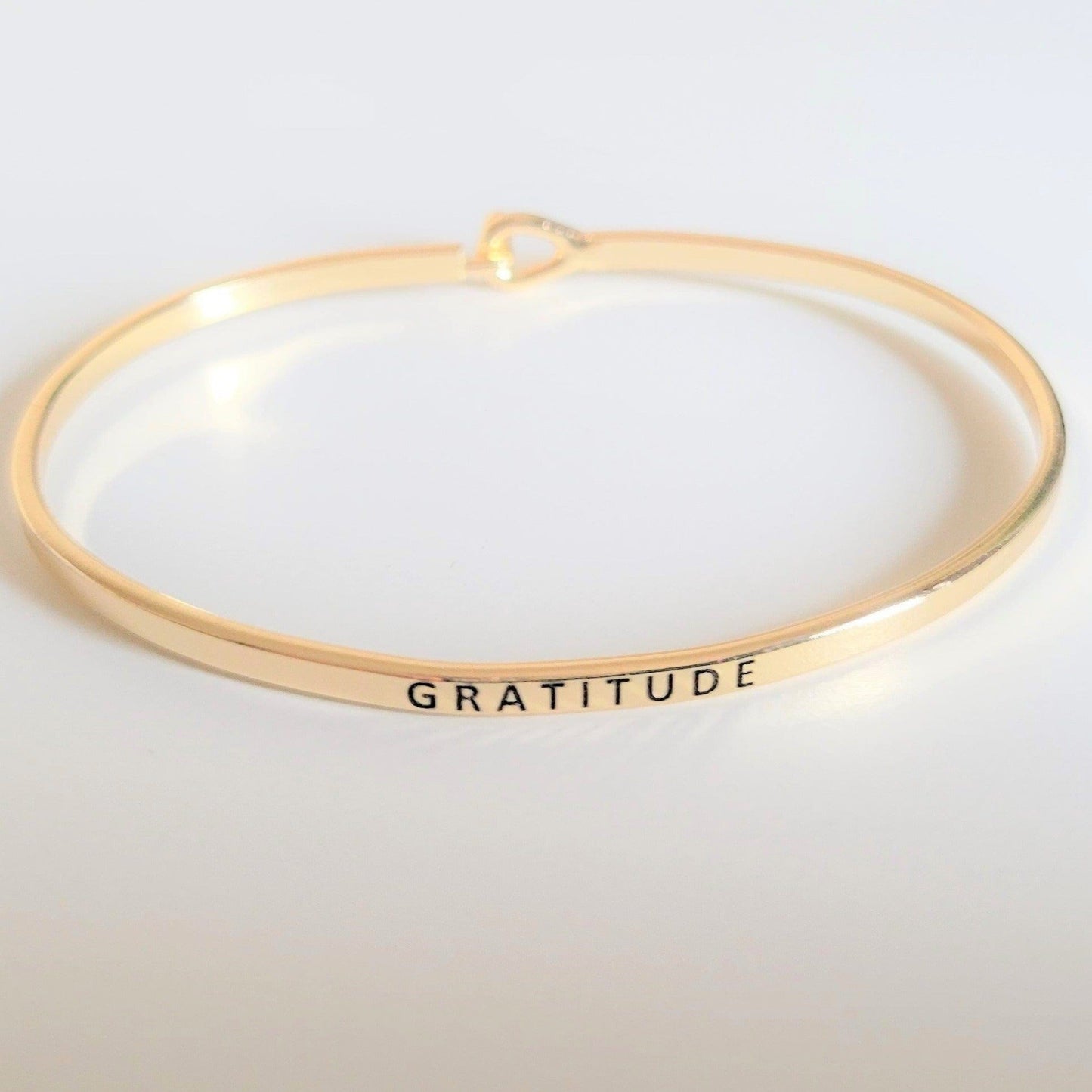 "Gratitude" Bracelet By Recovery Mattters Gold