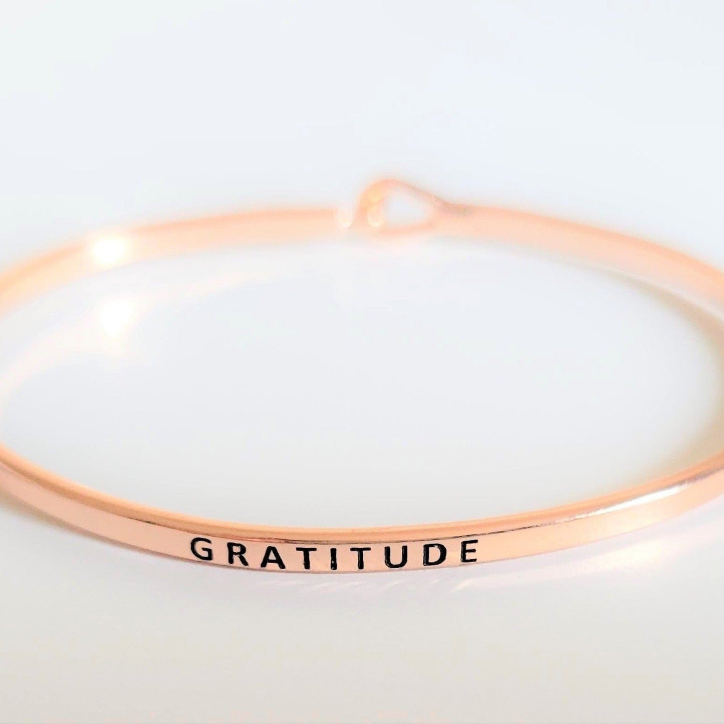 "Gratitude" Bracelet By Recovery Mattters Rose Gold
