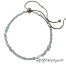 Load image into Gallery viewer, Happy Destiny Bracelet By Recovery Matters White &amp; Gold
