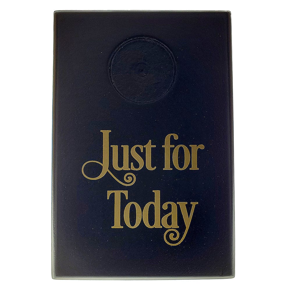 Just For Today Coin Holder Plaque Black