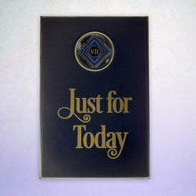 Load image into Gallery viewer, Just For Today Coin Holder Plaque Black
