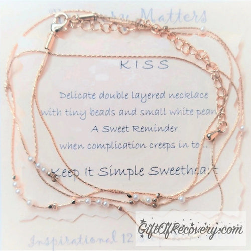 K.I.S.S Necklace By Recovery Matters