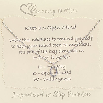 Keep An Open Mind Necklace by Recovery Matters