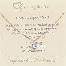 Load image into Gallery viewer, Keep An Open Mind Necklace by Recovery Matters
