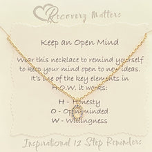 Load image into Gallery viewer, Keep An Open Mind Necklace by Recovery Matters
