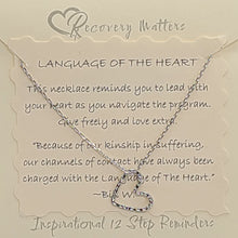Load image into Gallery viewer, Language of the Heart Necklace by Recovery Matters
