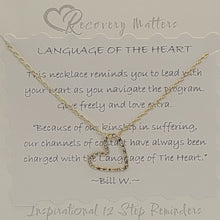 Load image into Gallery viewer, Language of the Heart Necklace by Recovery Matters
